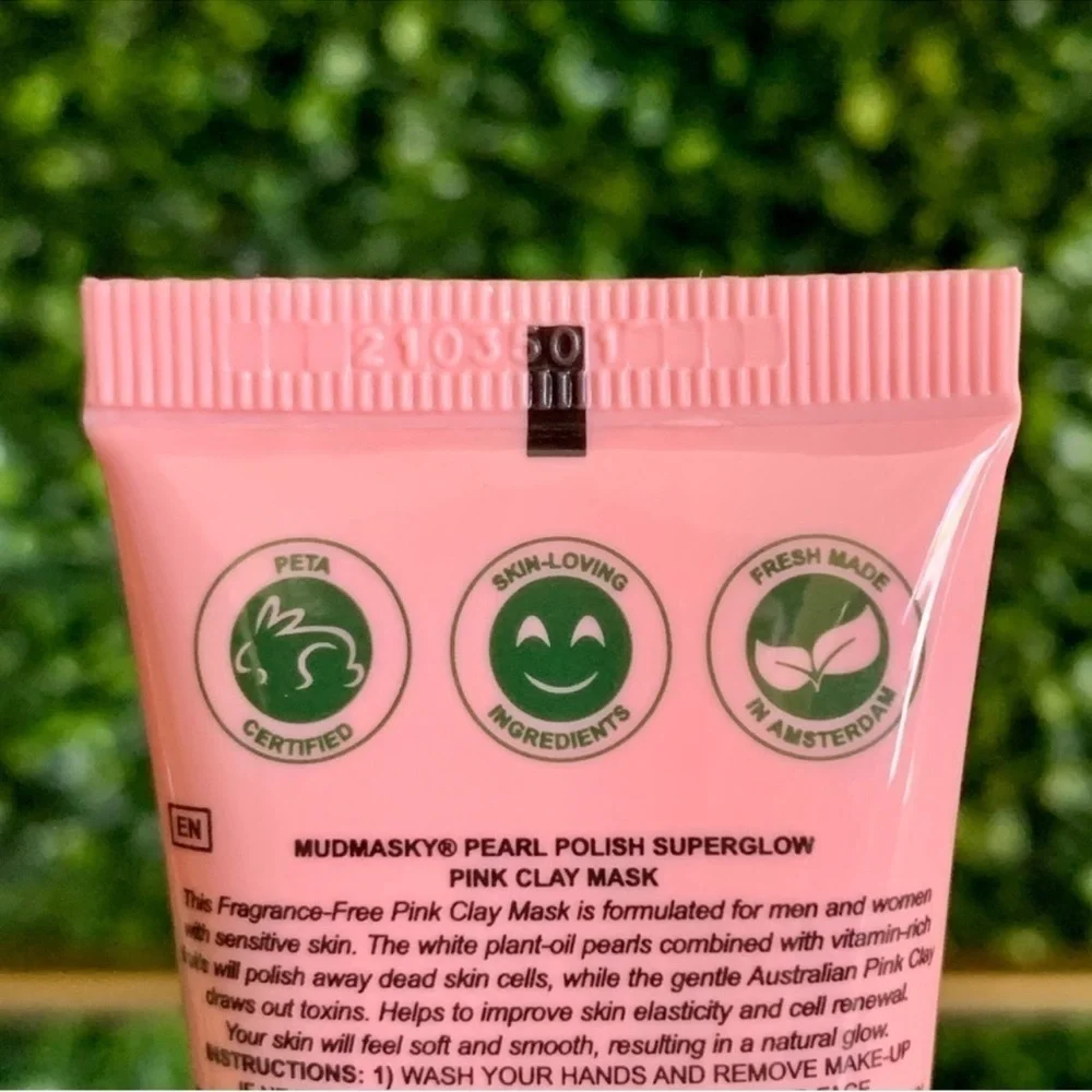 🔥SALE Mudmasky Pearl Polish Superglow Pink Clay Mask